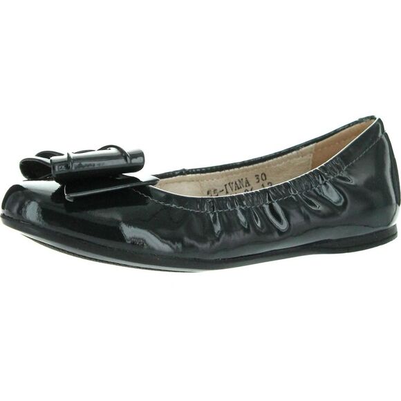 Venettini 55-Ivana Dk Grey Sparkle Pat ChildG flats-shoes 31 NEW - Picture 1 of 4